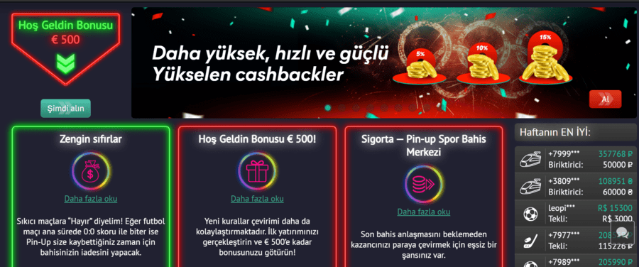 Pin Up: Büyük bahisler büyük başarıya yol açabilir Pin Up: Büyük bahisler büyük başarıya yol açabilir